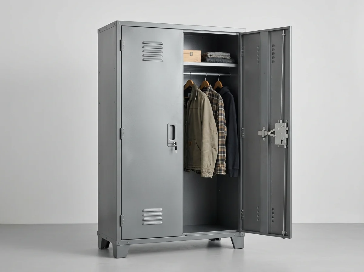 Two-Door Steel Wardrobe Cupboard